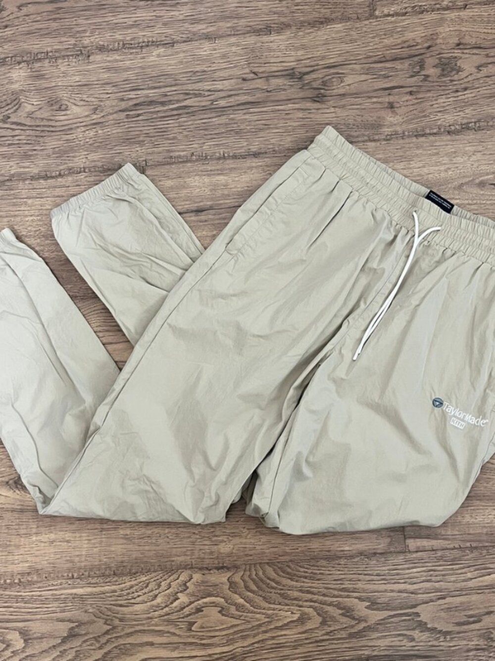 Kith & Taylor Made Unisex Mens Tan Golf Wind Pants Joggers Size Small